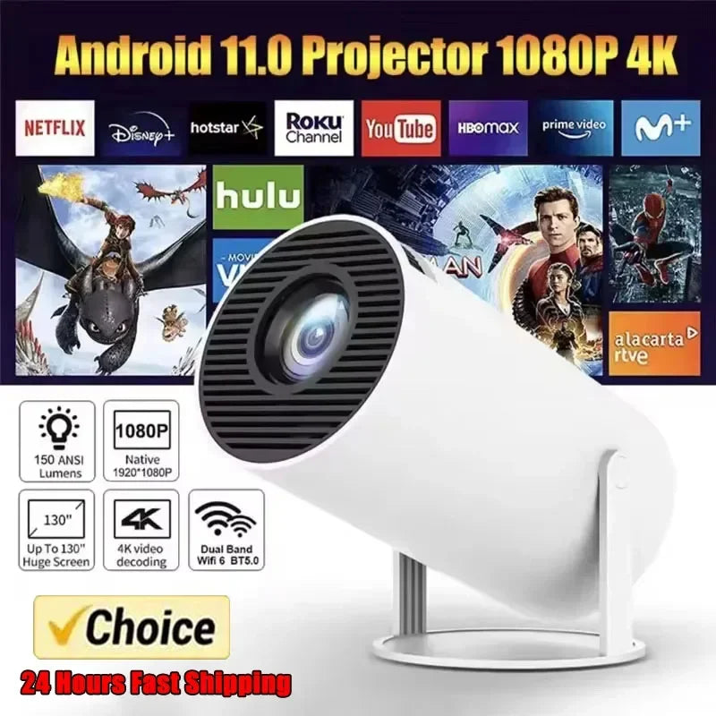 Zyntrica ™ - Projector HY300 Pro 4K Android 11