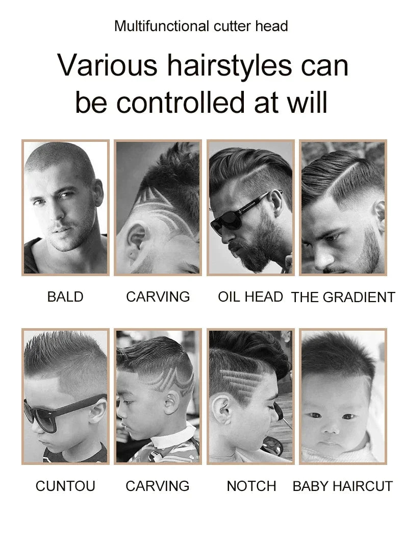 Zyntrica™- Electric Hair Cutting Machine Professional Barber Men